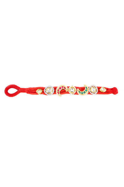 Surkh-E-Gul Kundan Bracelet 