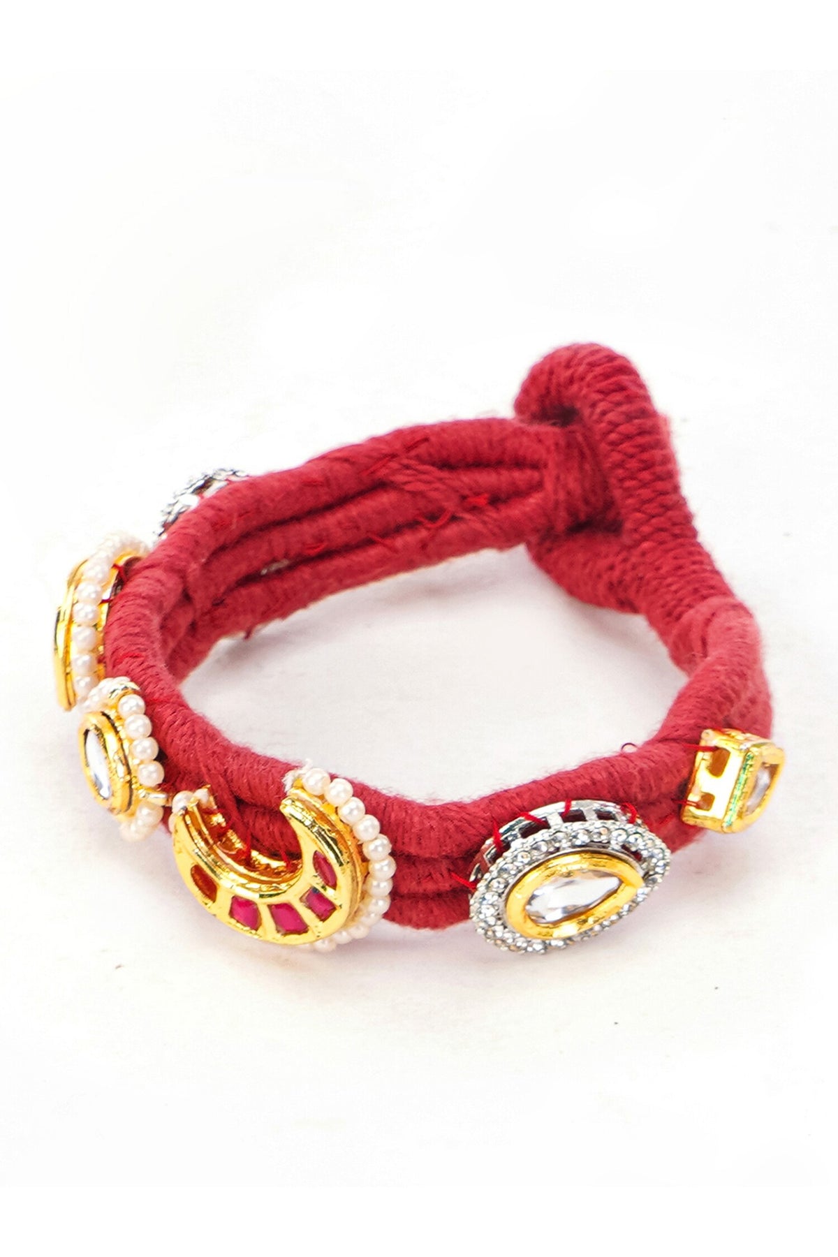 Surkh-E-Gul Kundan Bracelet 