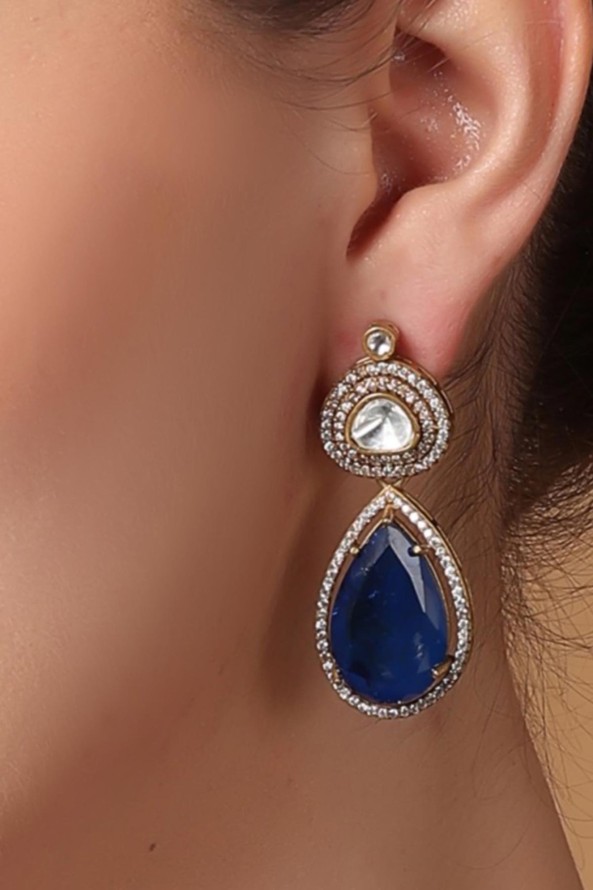 Moissanite Pendant Necklace Set 