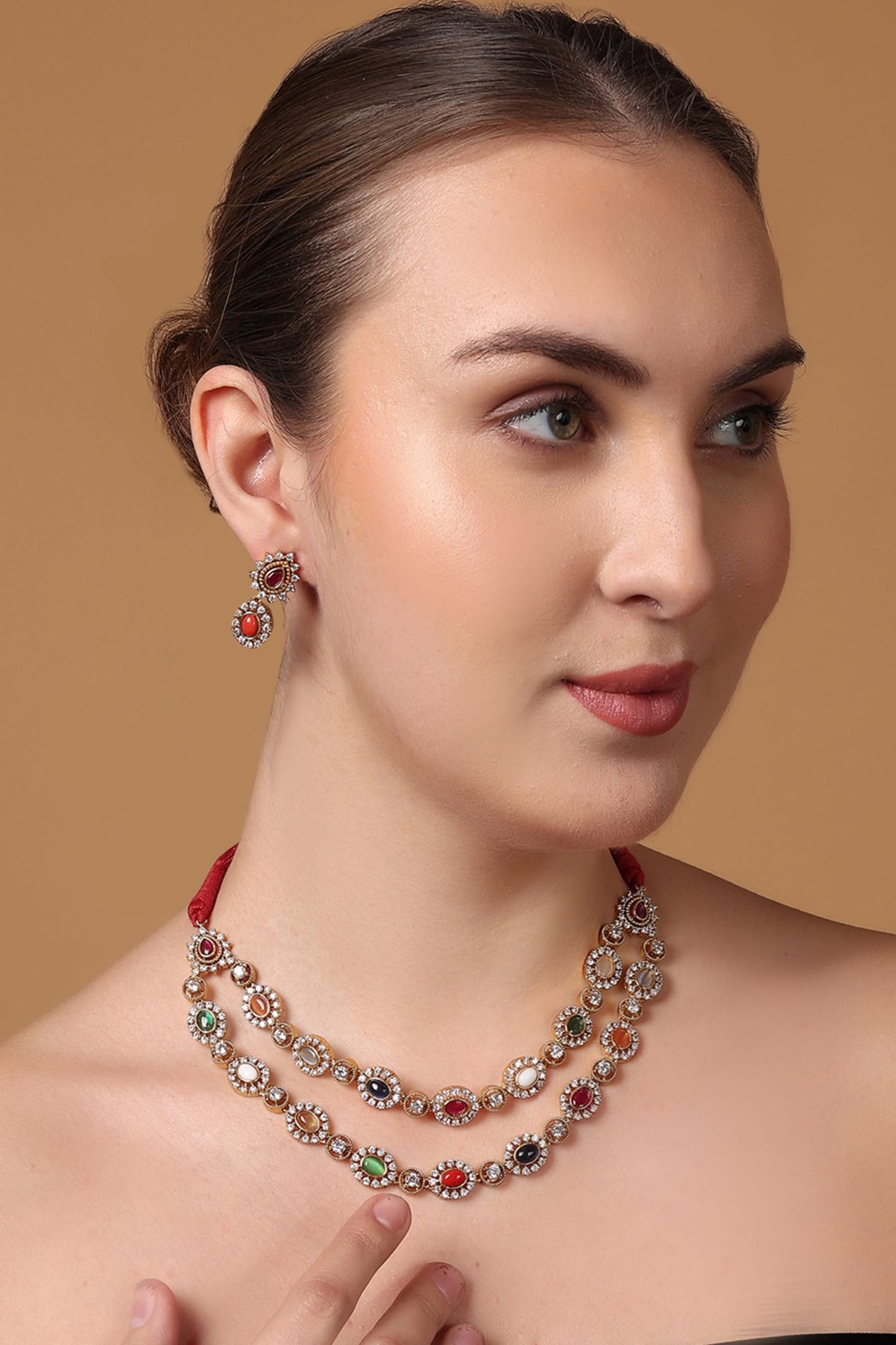 Laal-E-Yaqoot Necklace Set 