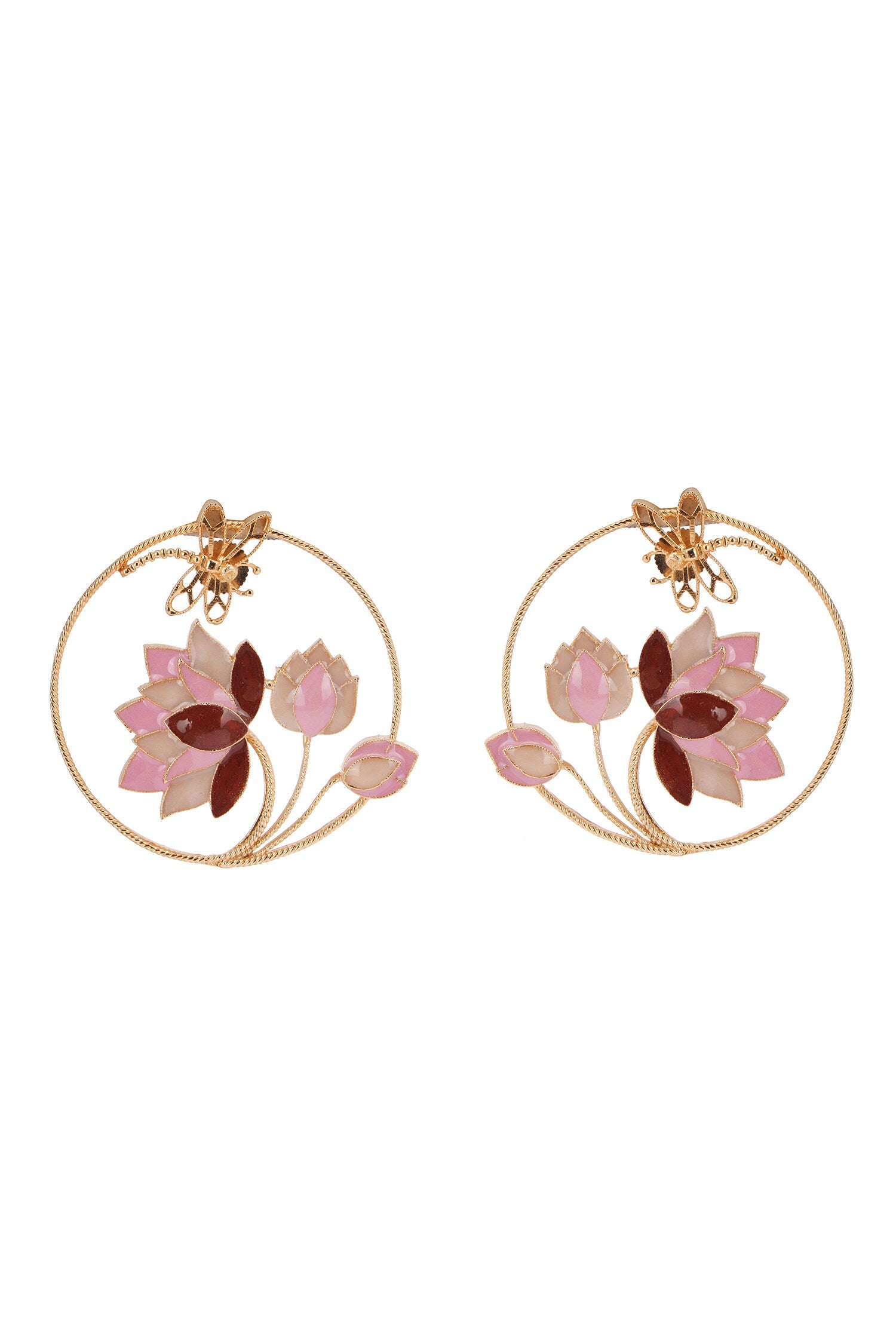 Ethereal Blume Enamelled Earrings 
