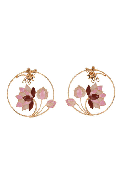 Ethereal Blume Enamelled Earrings 