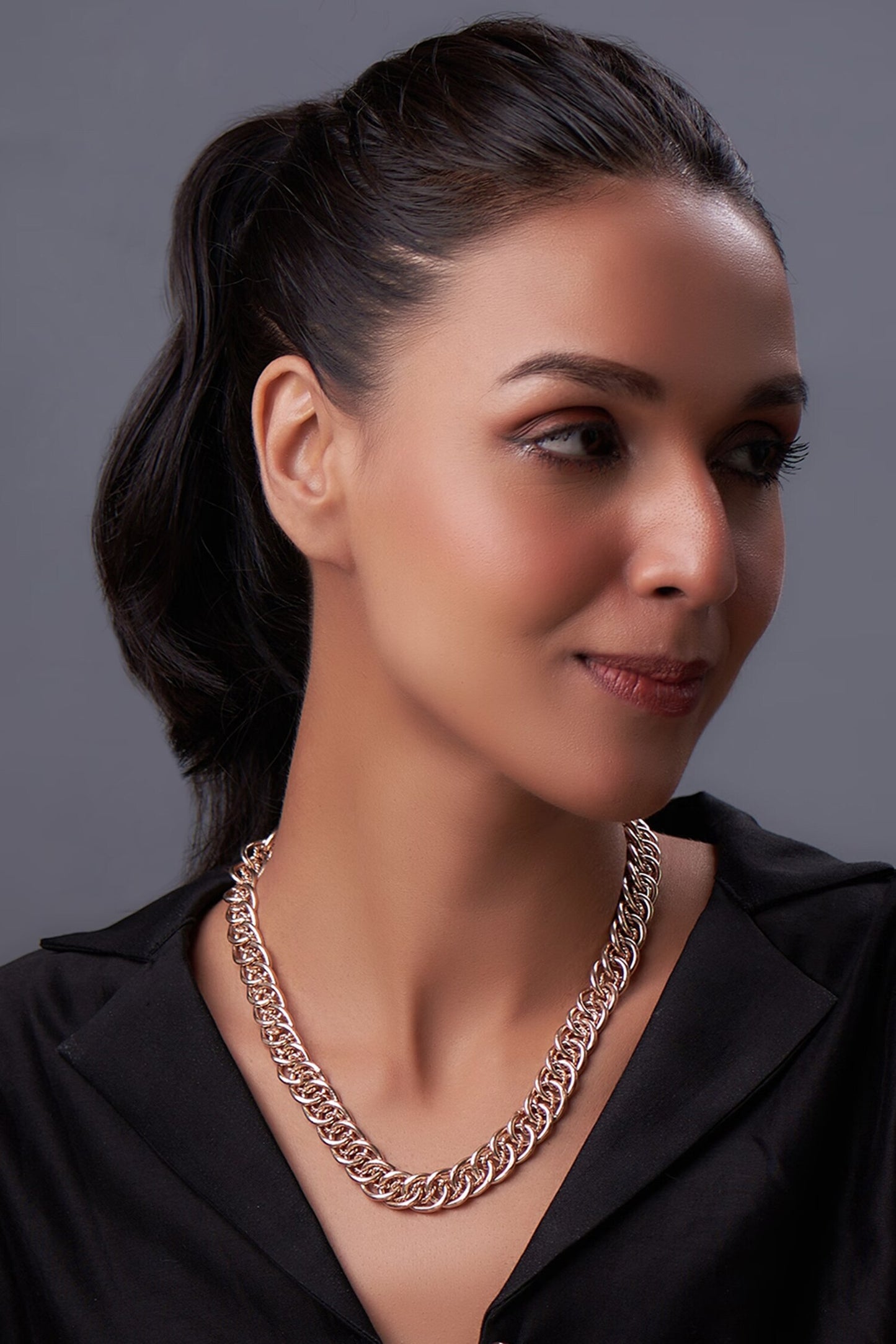 Interlinked Chain Link Necklace 