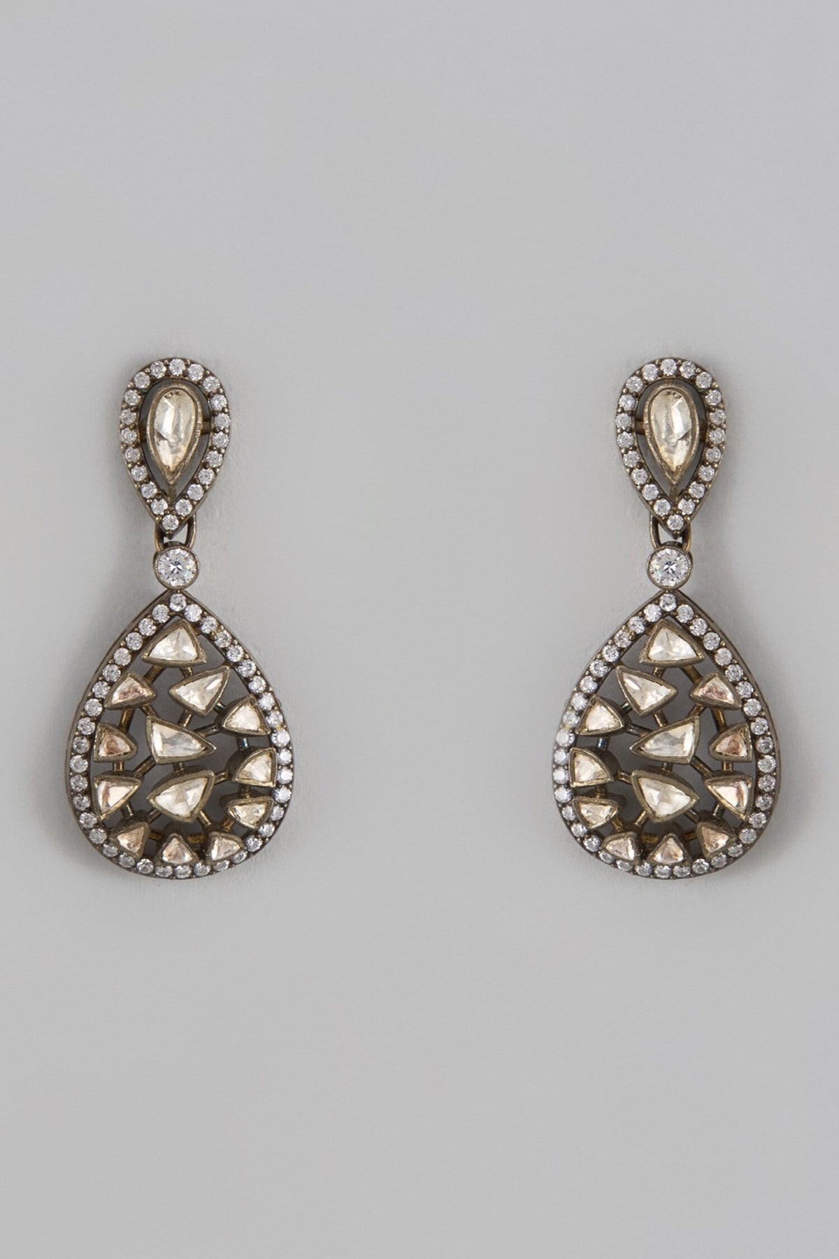 Victorian Moissanite Drop Earrings 