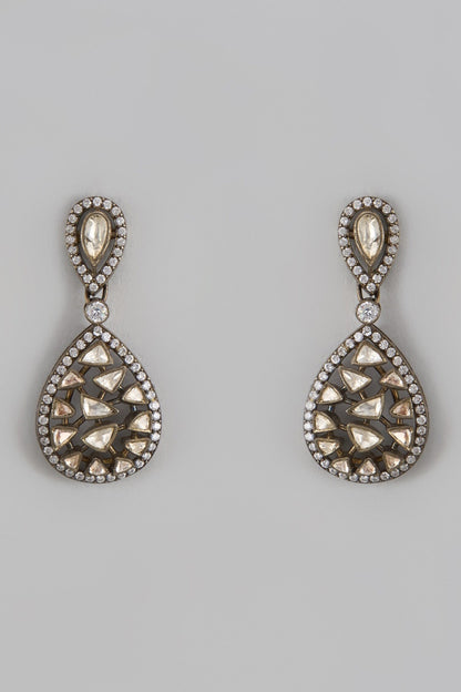 Victorian Moissanite Drop Earrings 