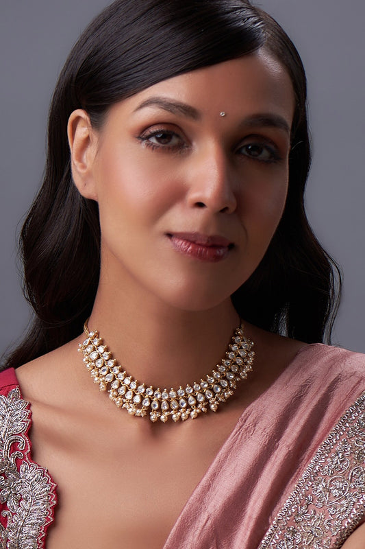 Moissanite & Pearl Choker 