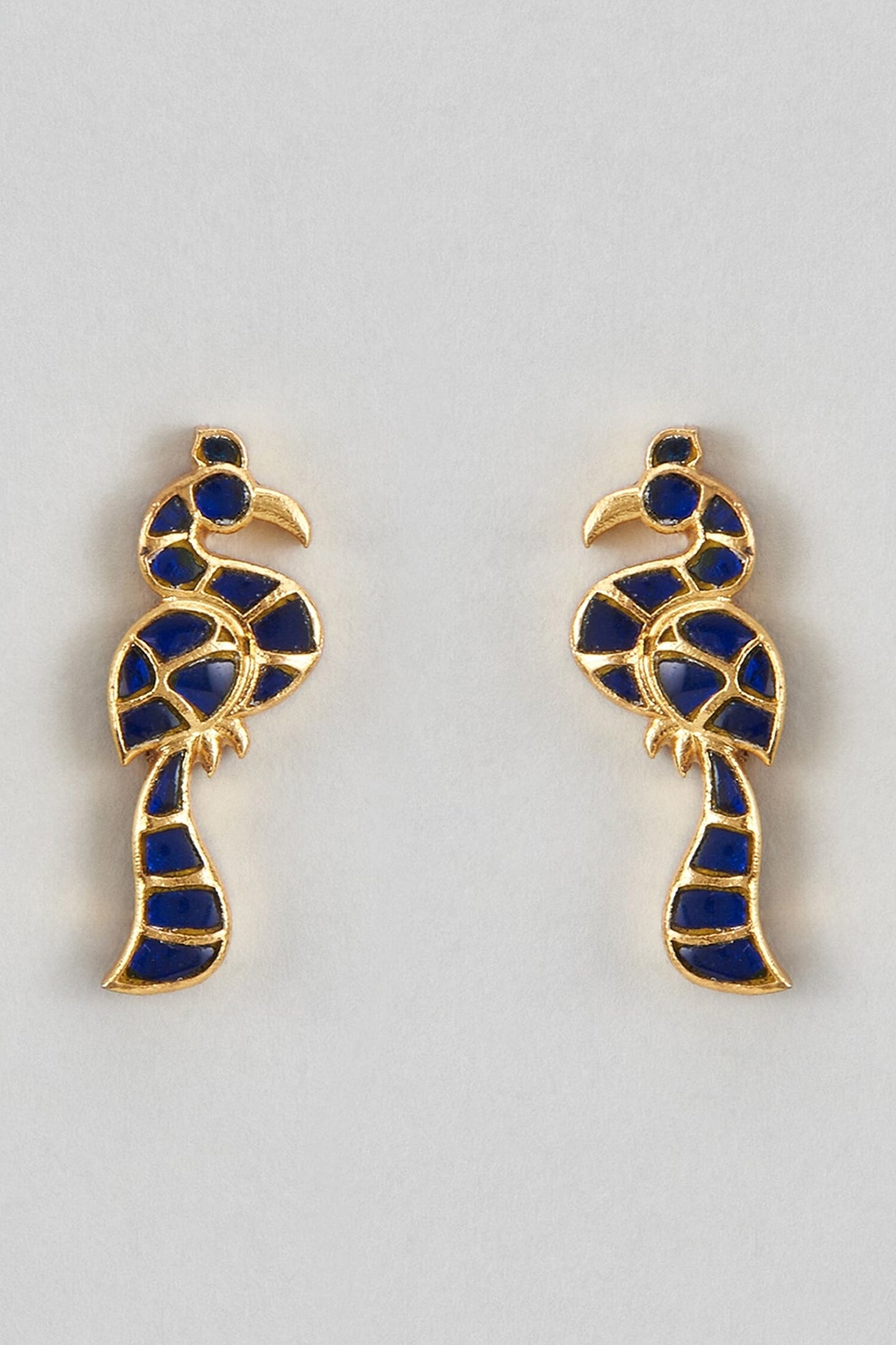 Pakshi Kundan Stud Earrings 