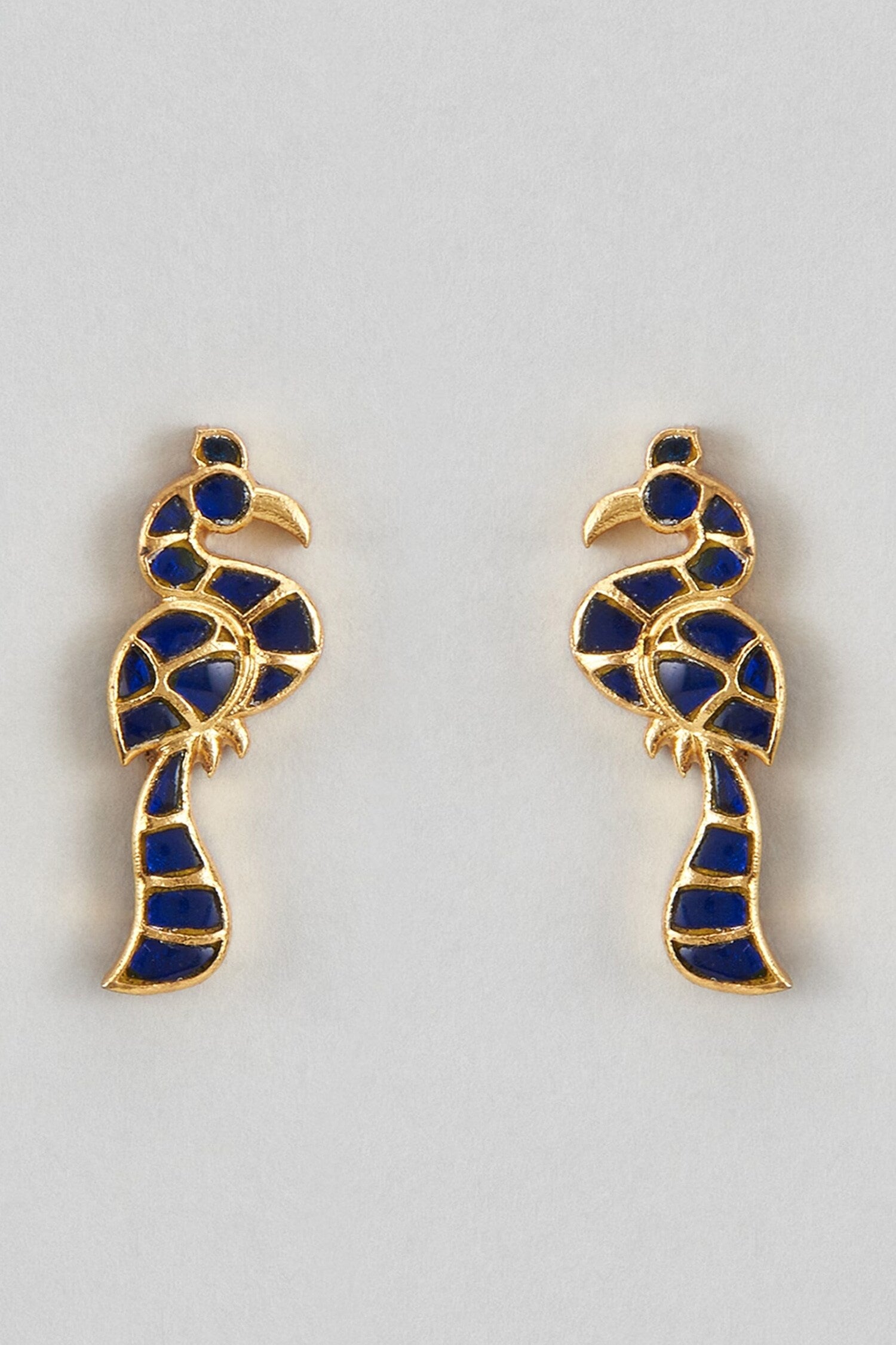 Pakshi Kundan Stud Earrings 