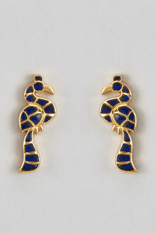 Pakshi Kundan Stud Earrings 