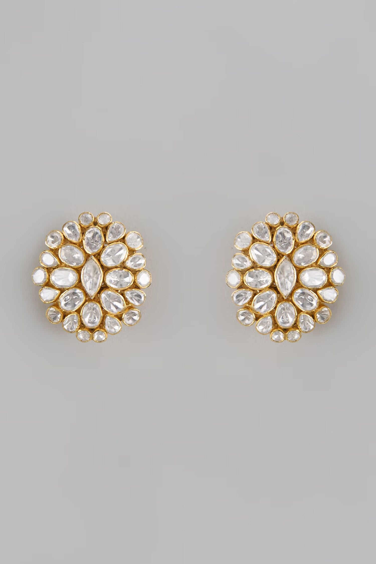 Moissanite & Cubic Zirconia Studs 