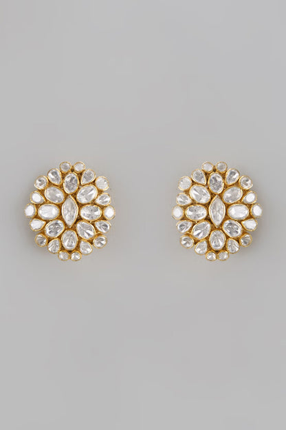 Moissanite & Cubic Zirconia Studs 
