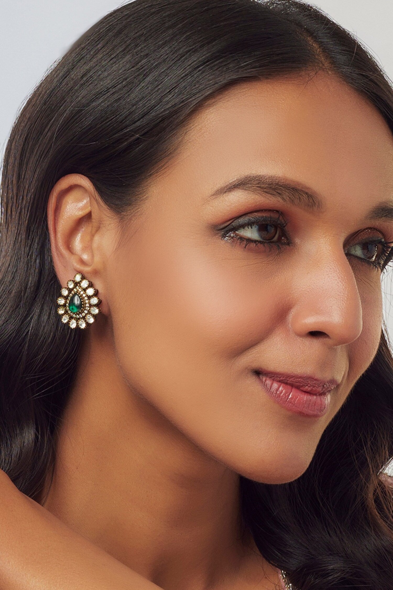 Victorian Moissanite Embellished Studs 