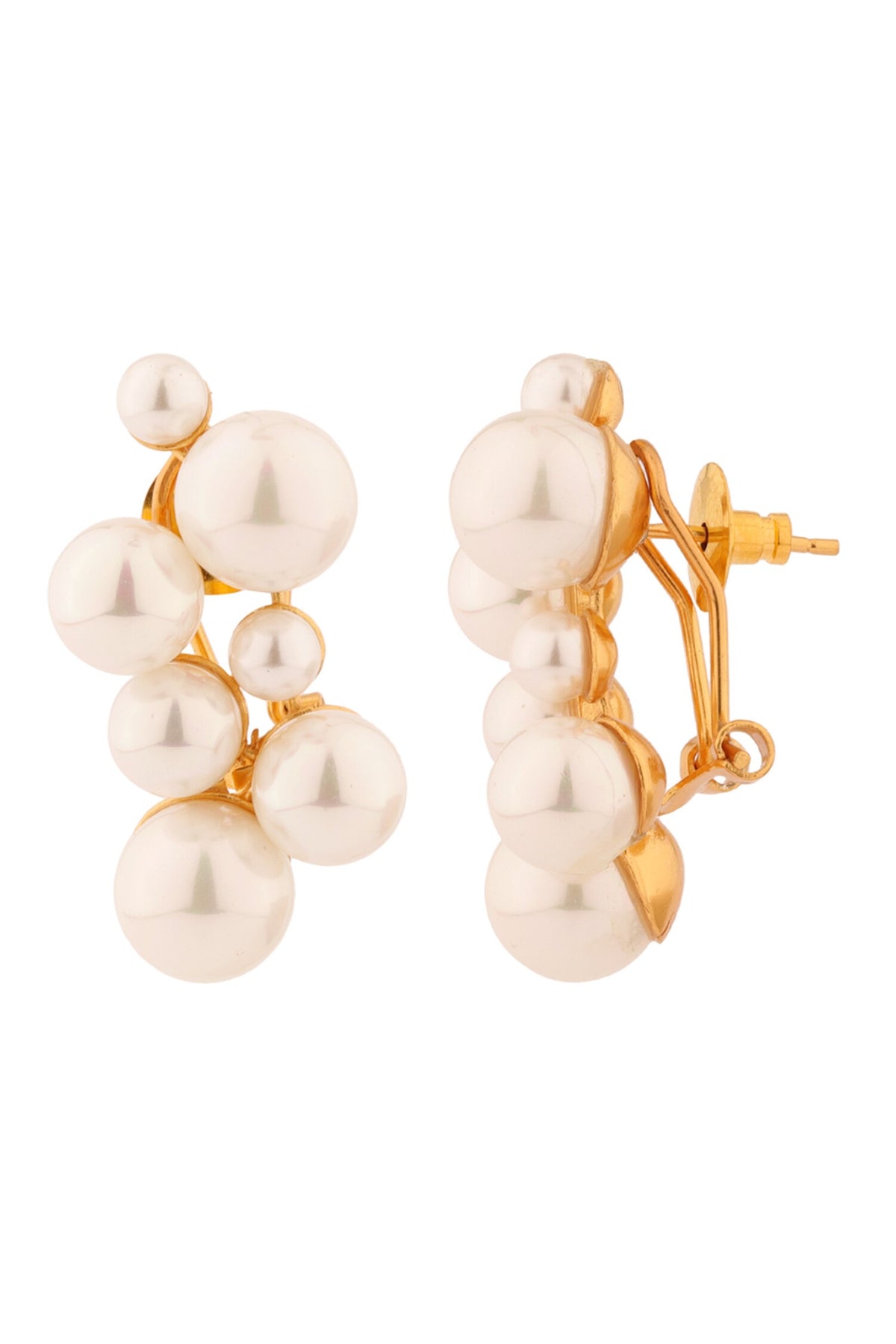 Bunch Pearl Drop Studs 