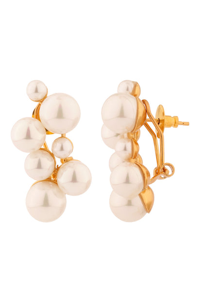 Bunch Pearl Drop Studs 
