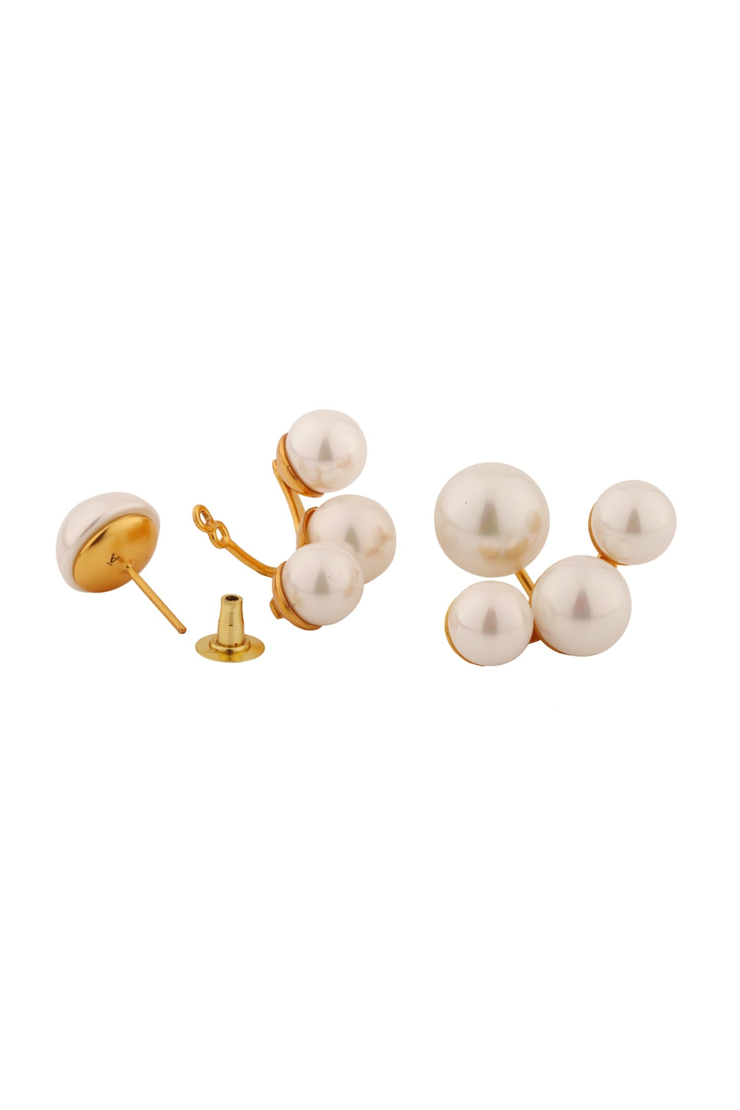 Claw Pearl Drop Studs 
