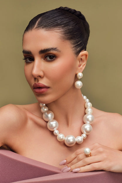 White Pearl Designer Necklace 