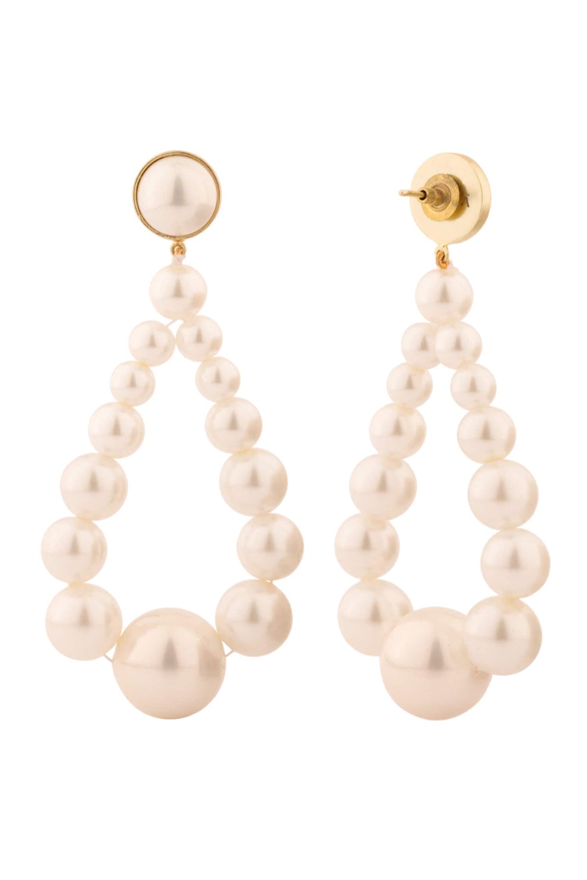 Pearl Embellished Dangler Earrings 