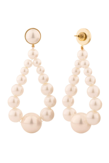 Pearl Embellished Dangler Earrings 