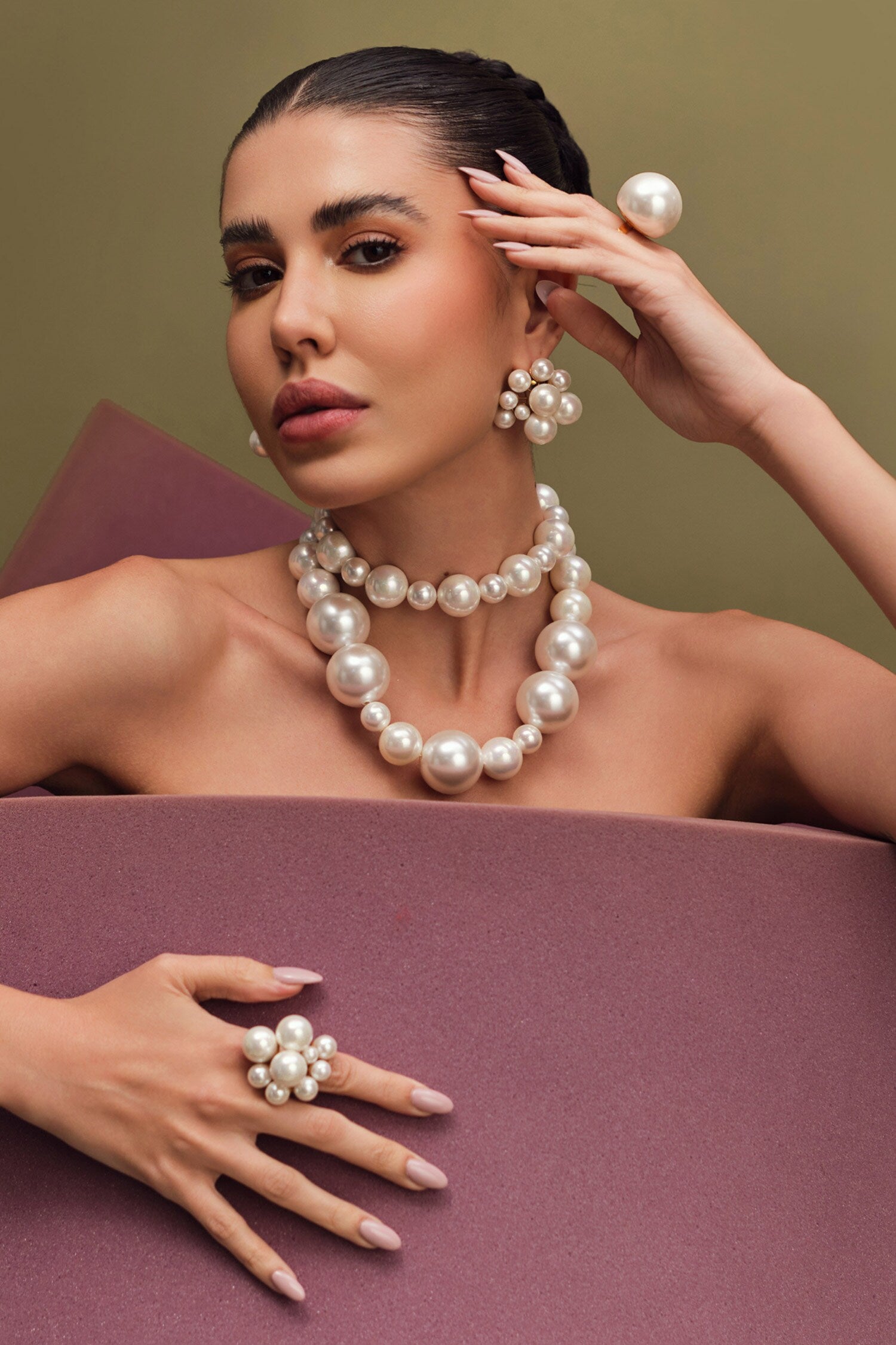 Pearl Cluster Ring 