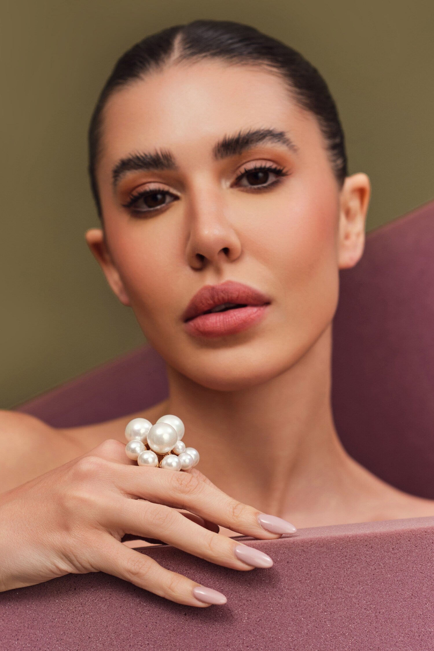 Pearl Cluster Ring 