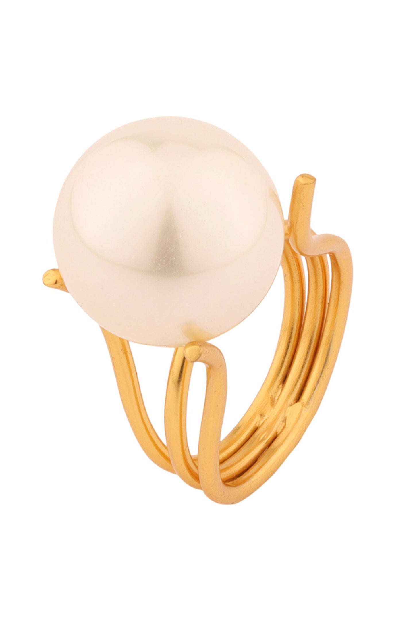 Pearl Bloom Adjustable Ring 