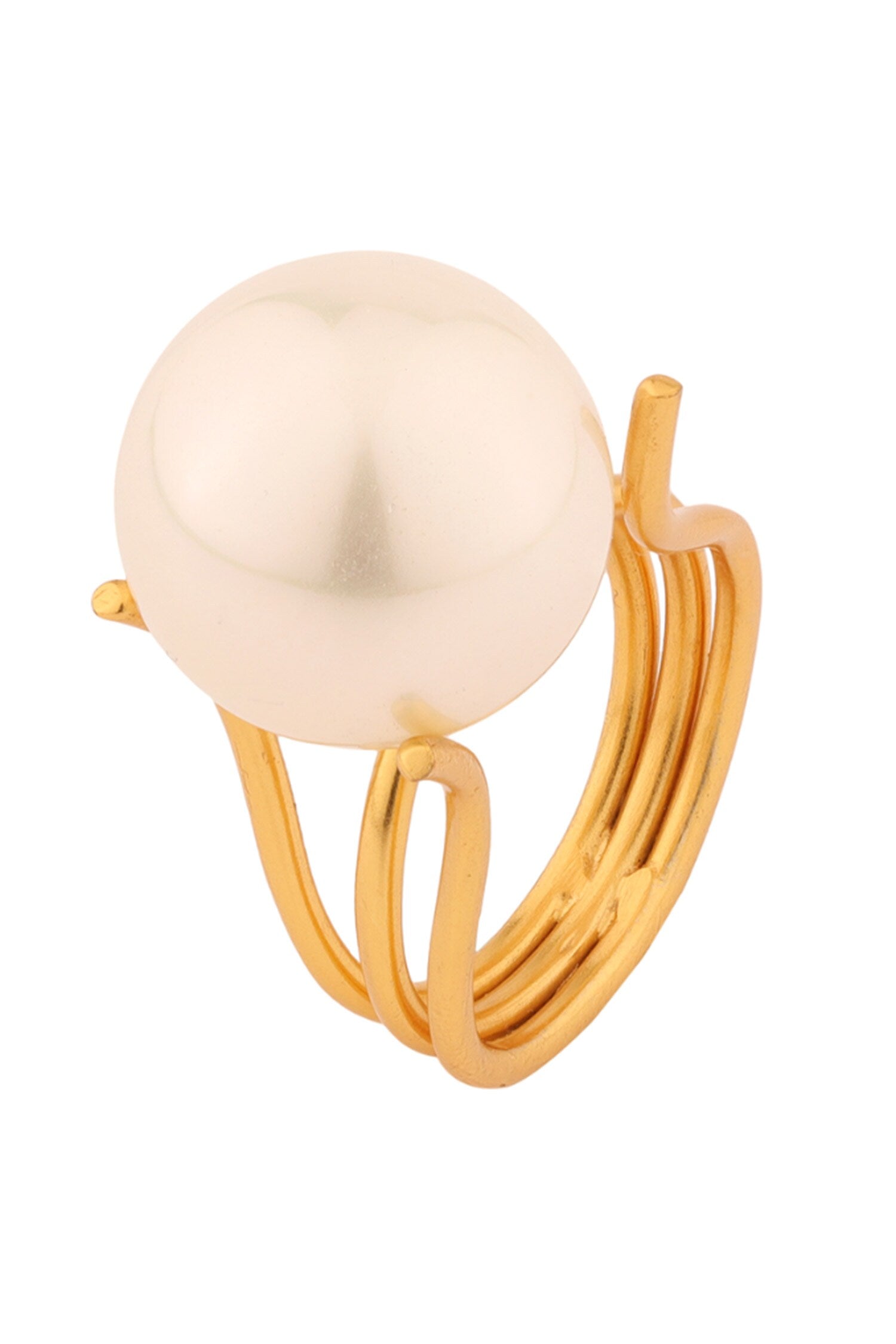 Pearl Bloom Adjustable Ring 