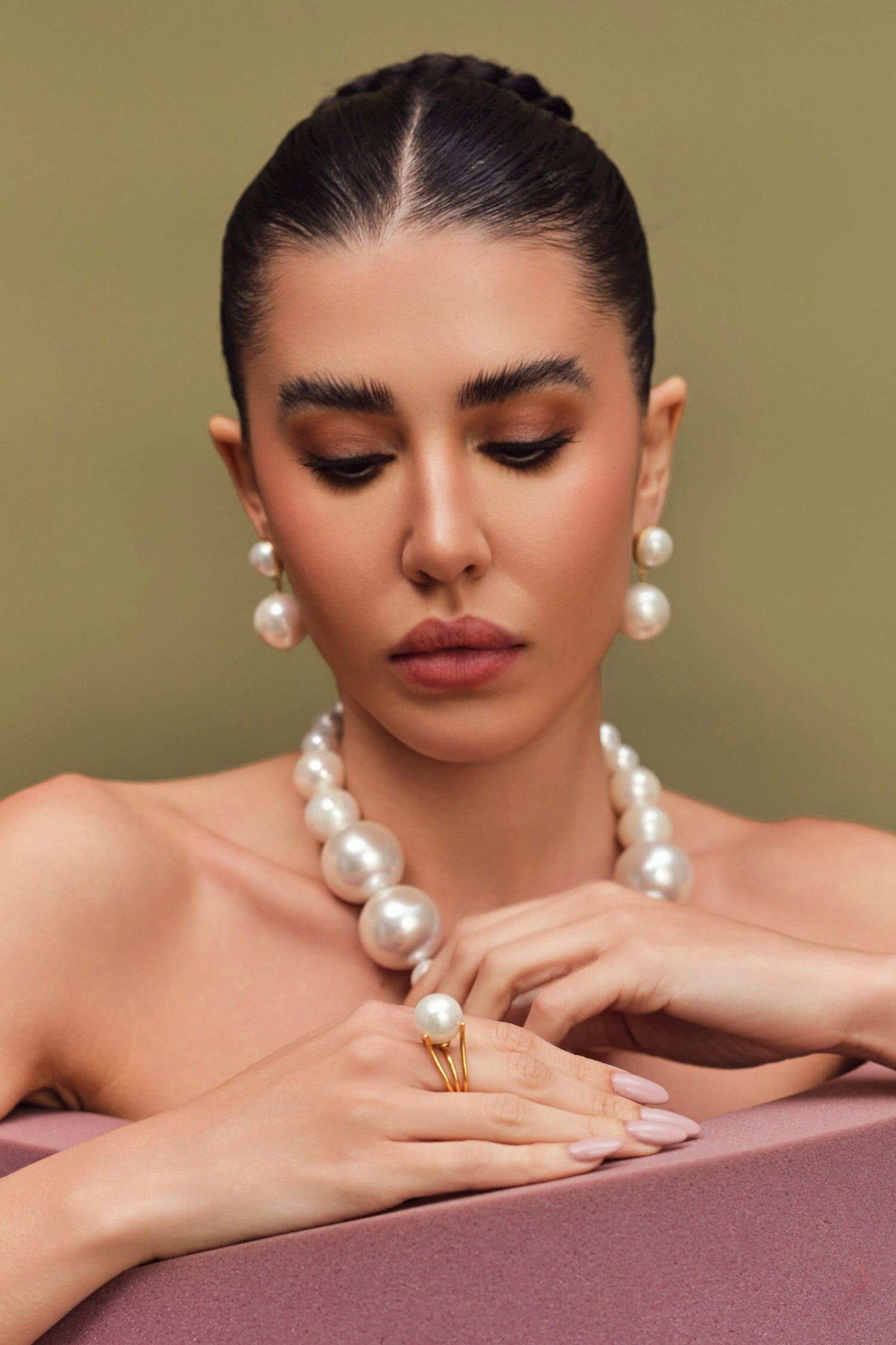 Pearl Bloom Adjustable Ring 