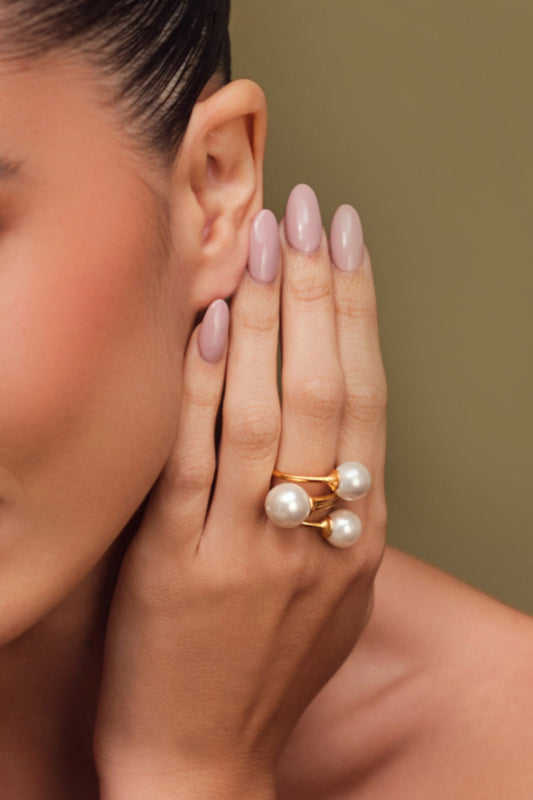 Pearl Trio Ring 