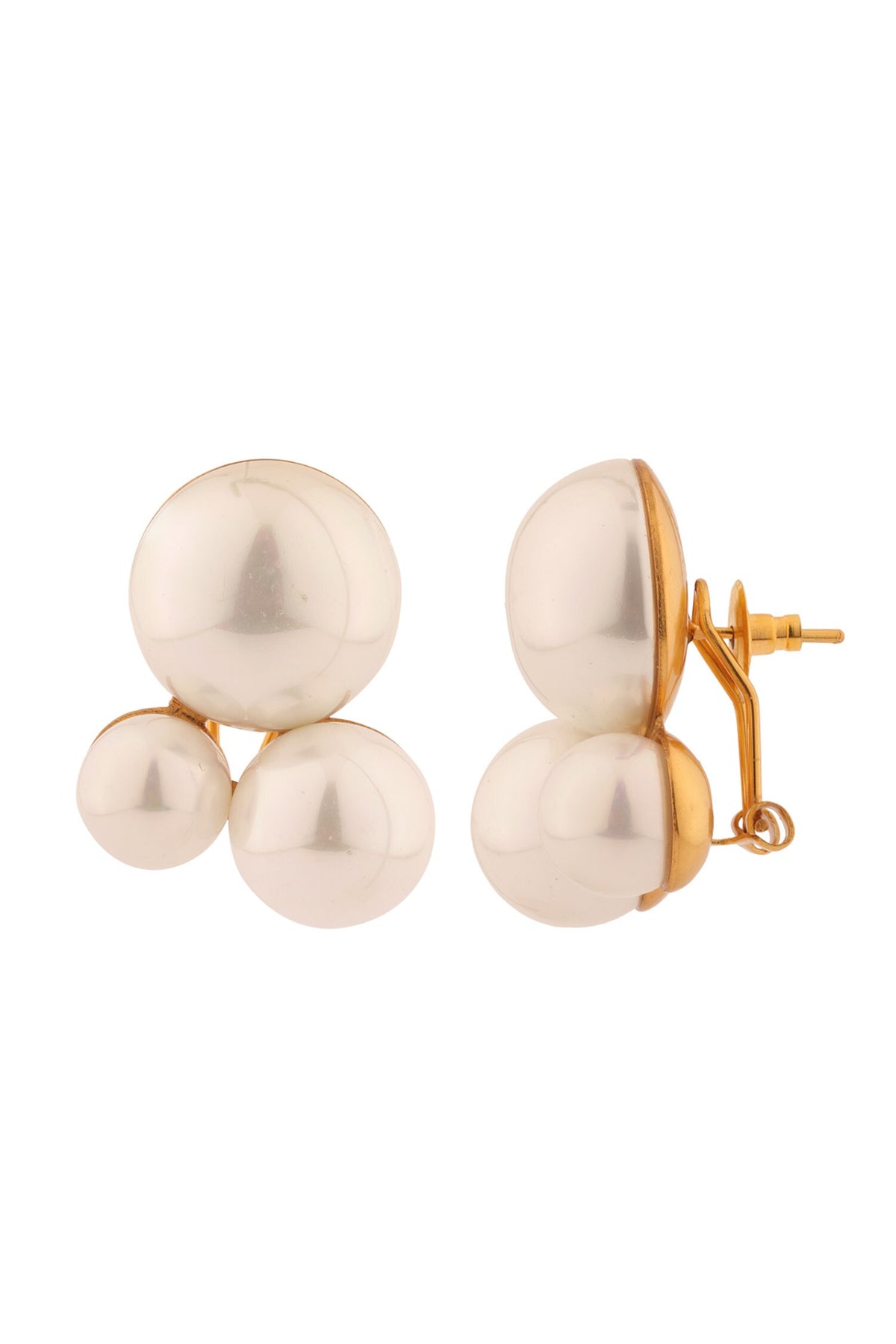 Trio Pearl Studs 