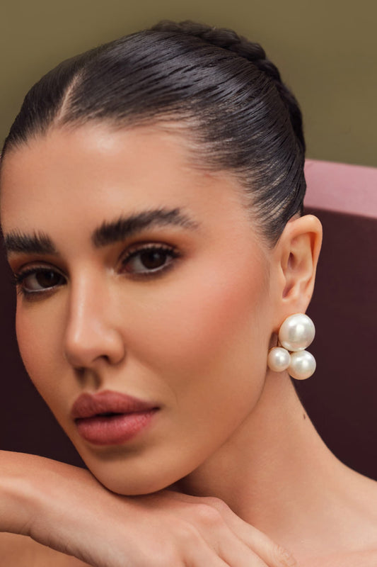 Trio Pearl Studs 