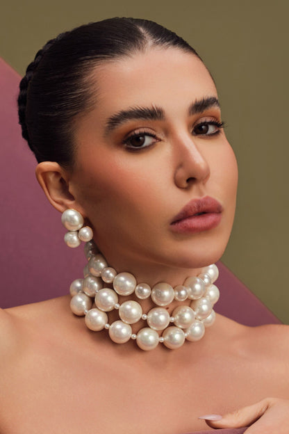 Trio Pearl Studs 