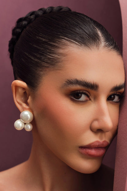 Trio Pearl Studs 