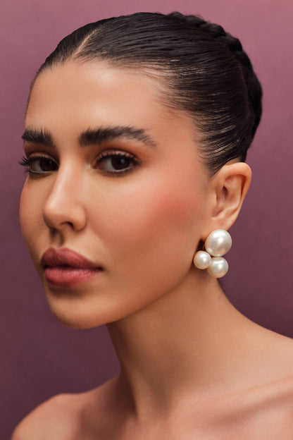 Trio Pearl Studs 