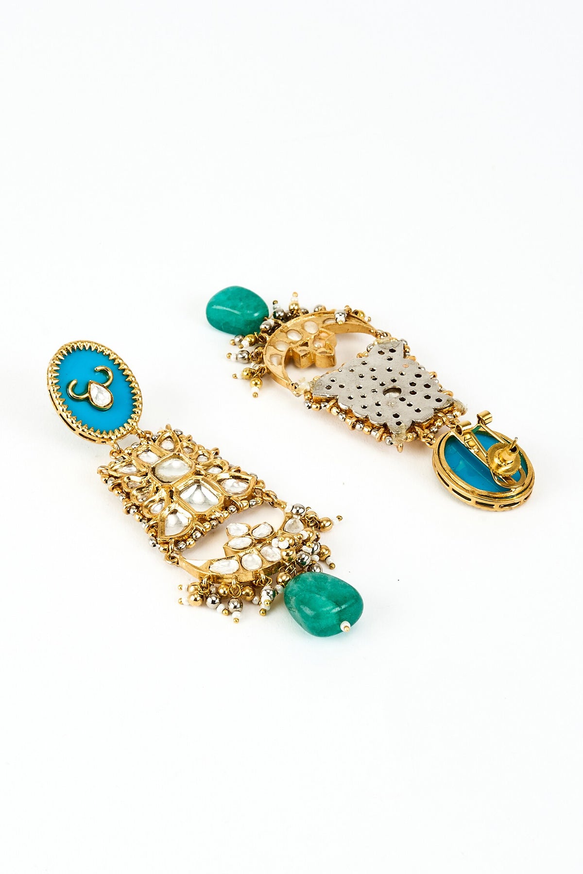 Kundan & Enamel Embellished Necklace Set 