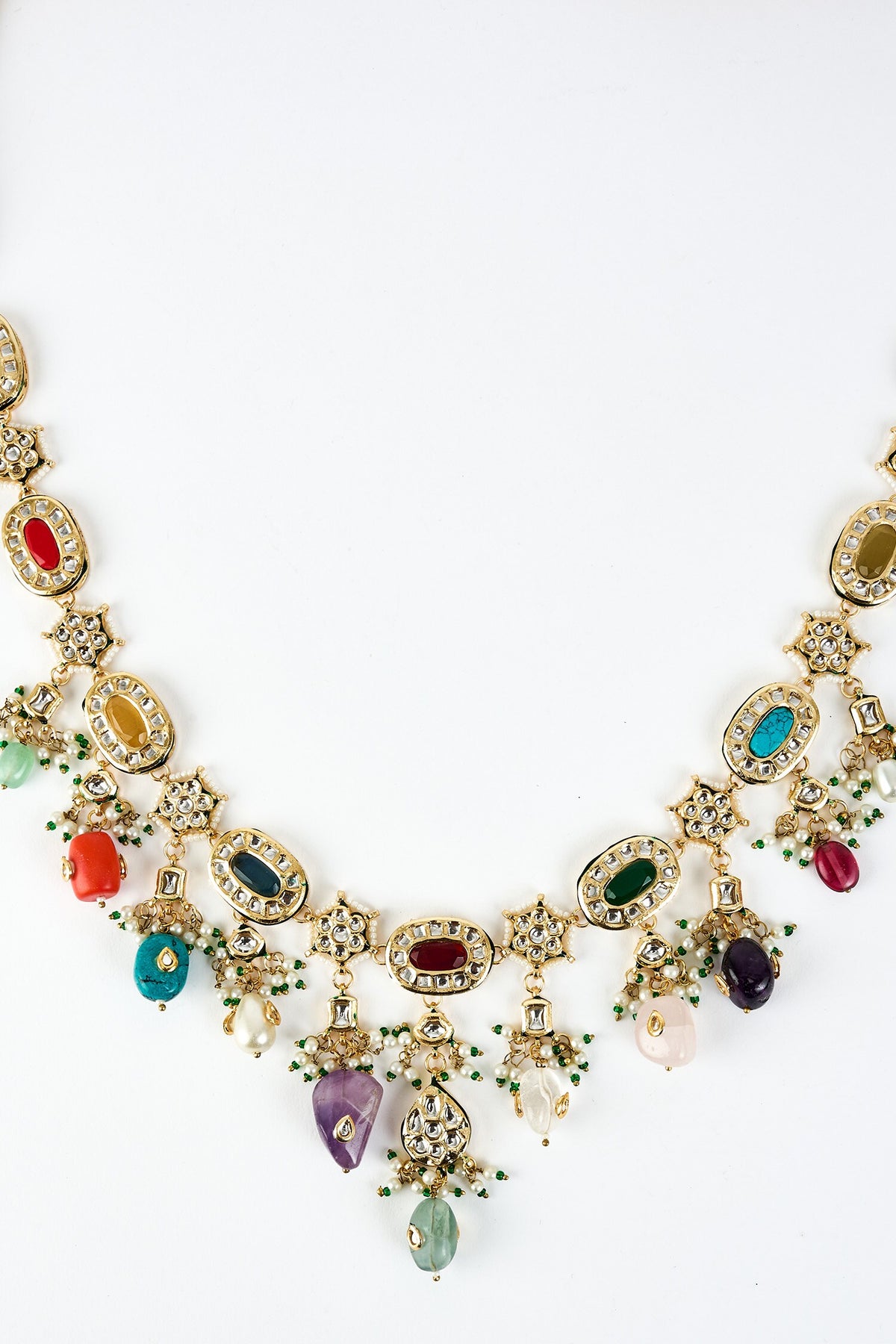 Saadgi Embellished Necklace Set 