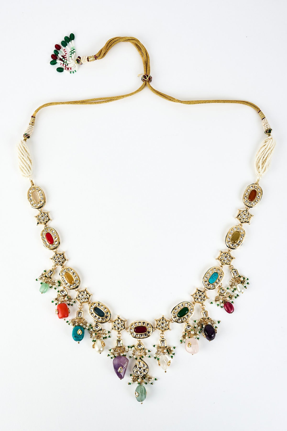 Saadgi Embellished Necklace Set 
