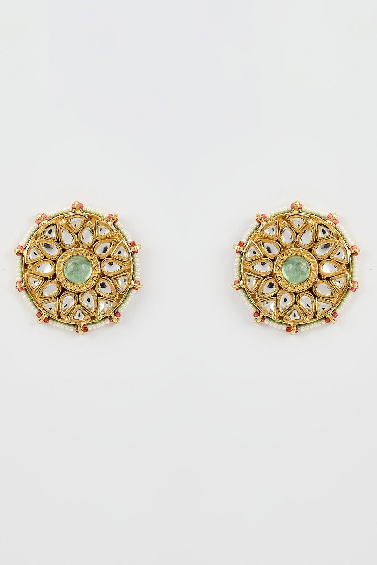 Saadgi Geometric Shaped Stud Earrings 