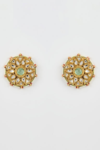 Saadgi Geometric Shaped Stud Earrings 
