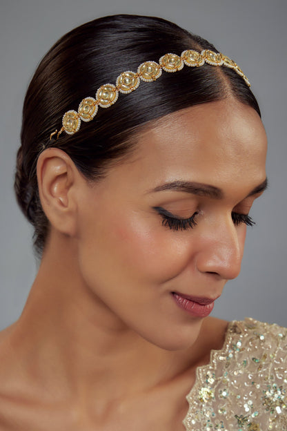 Saadgi Kundan Polki Studded Mathapatti 