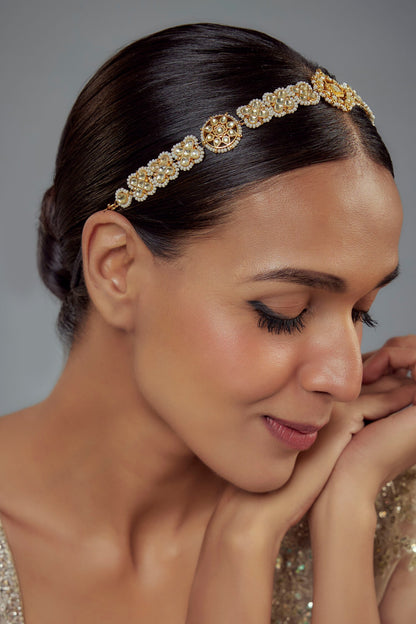 Kundan Polki Gold Mathapatti 