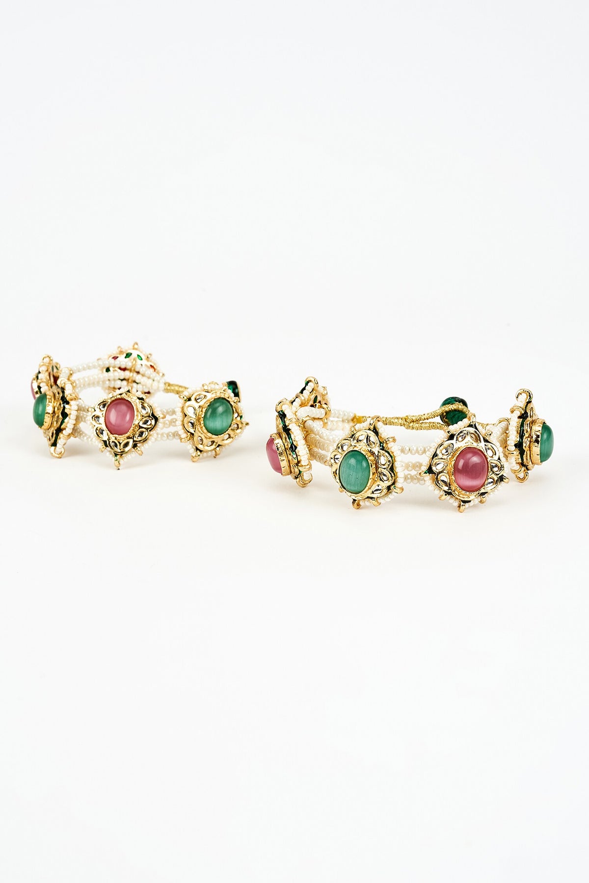 Kundan & Polki Designer Bangles Set 