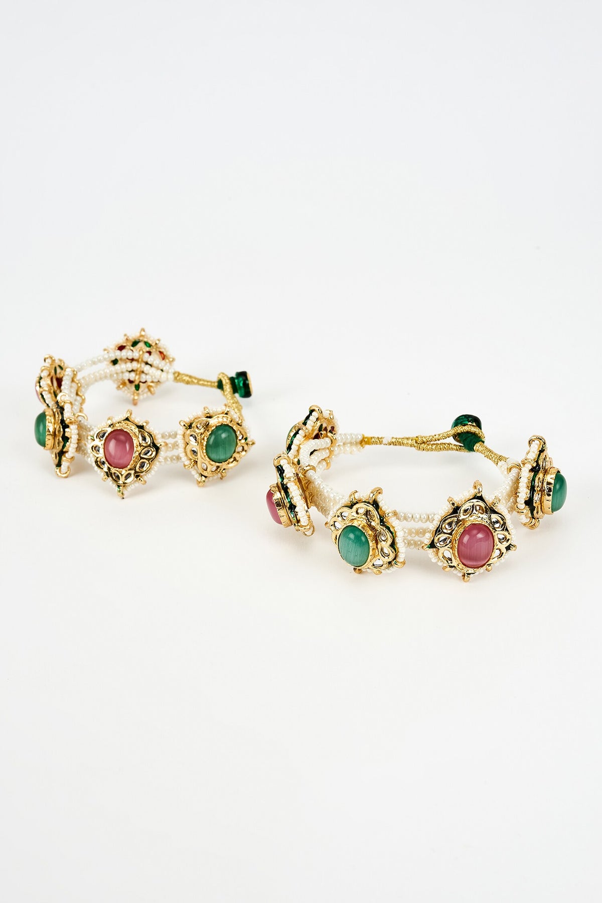 Kundan & Polki Designer Bangles Set 