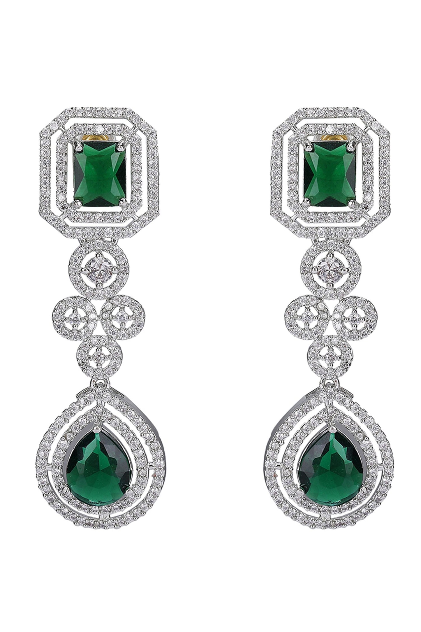 Emerald Green Gemstone Necklace Set 