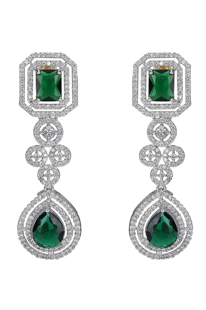 Emerald Green Gemstone Necklace Set 