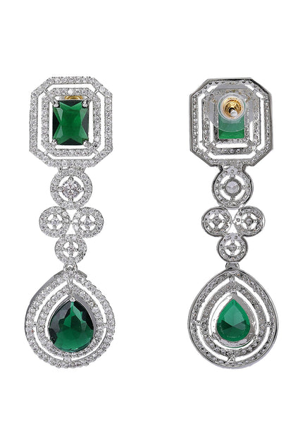 Emerald Green Gemstone Necklace Set 