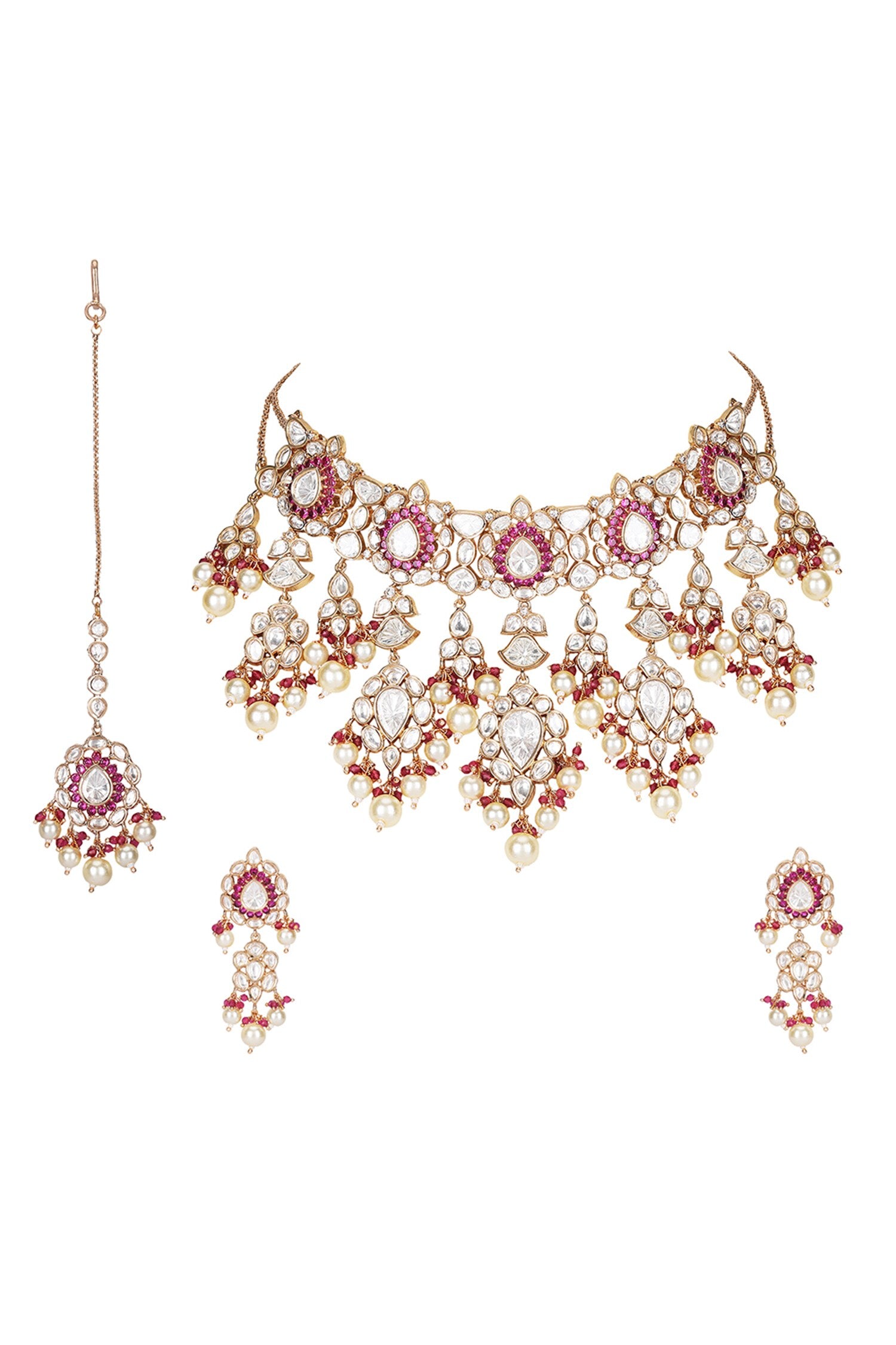 Kundan Pearl Choker Set 