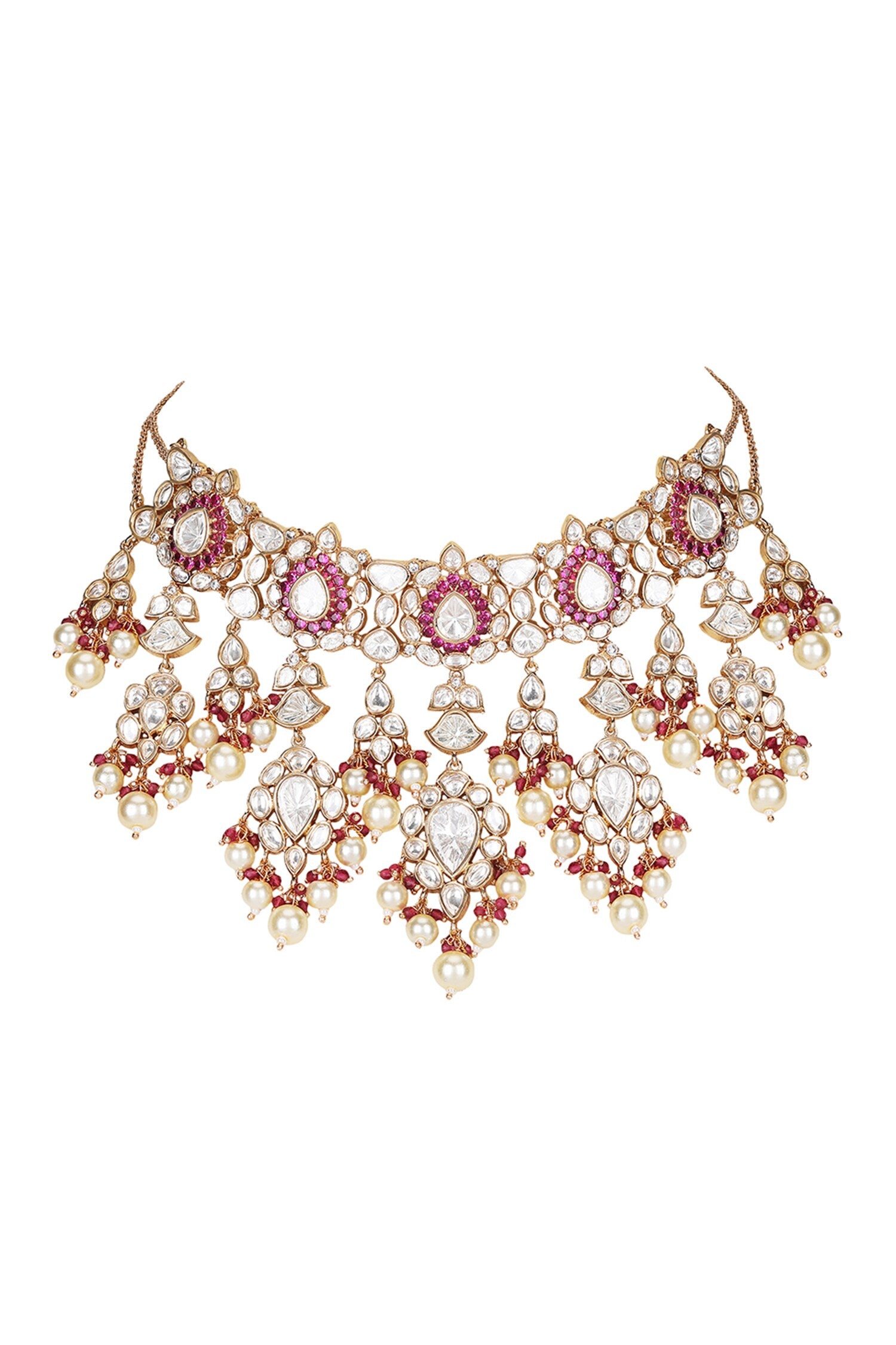 Kundan Pearl Choker Set 