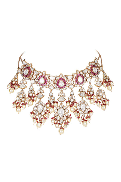 Kundan Pearl Choker Set 