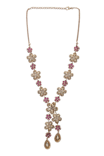 Floral Shaped Pendant Necklace Set 