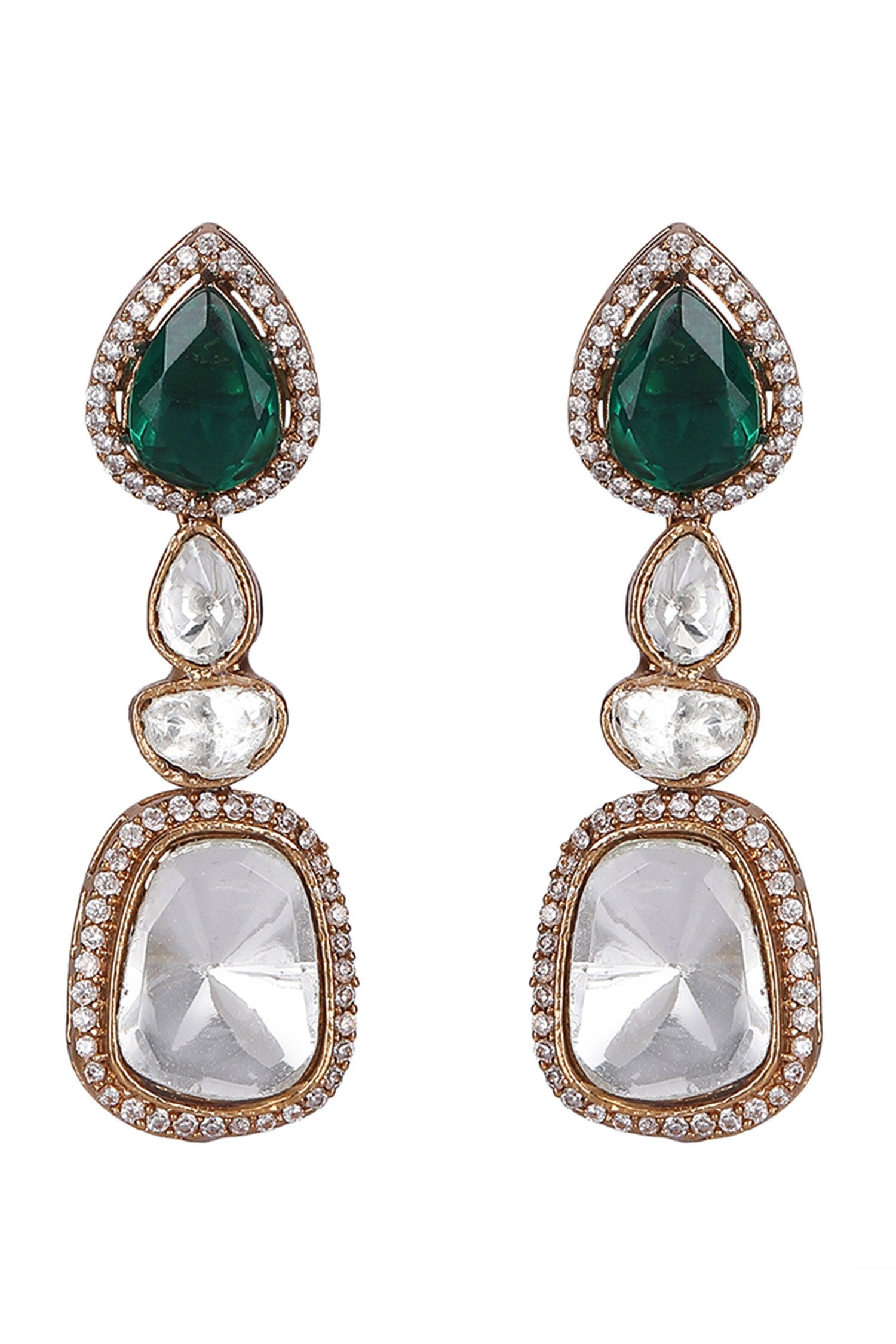 Kundan Stone Embellished Necklace Set 